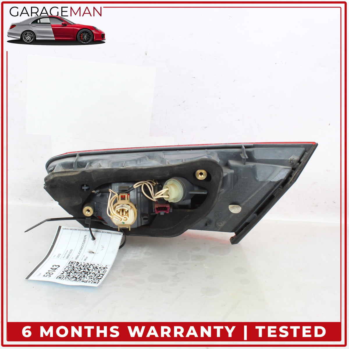2012-2018 BMW 650i F13 Rear Left Inner Tail Light 7210579 OEM