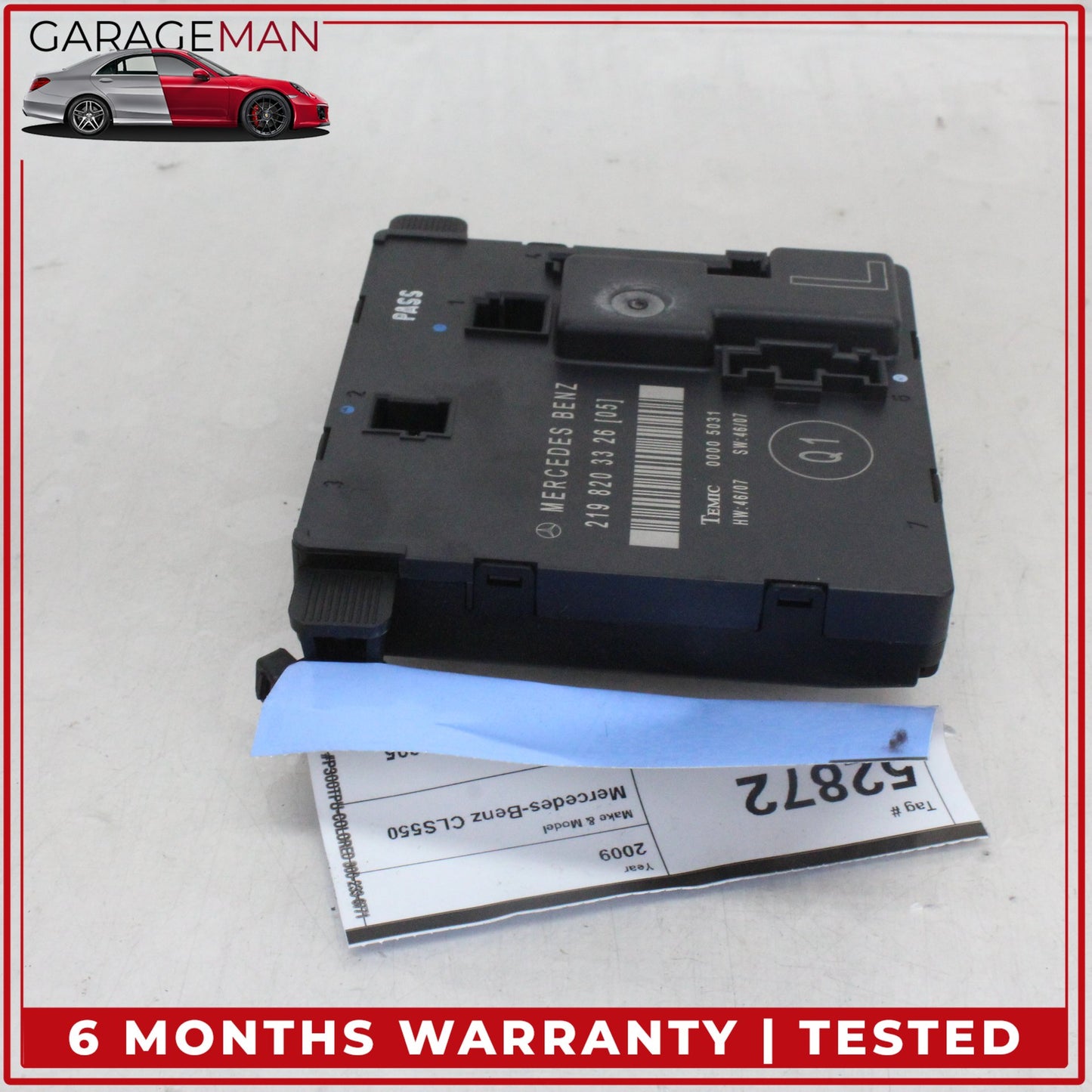 2006-2011 Mercedes W219 CLS550 Rear Left Side Door Control Module Unit OEM