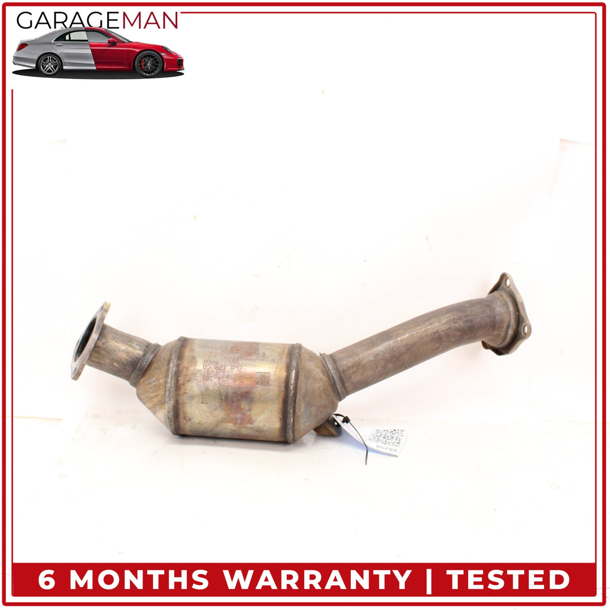 2011-2015 Audi Q7 4L 3.0L Left Side Exhaust Downpipe 7L8254301Q OEM