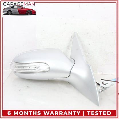 2004-2008 Mercedes R230 SL500 Right Door Rear View Mirror Silver Metallic OEM
