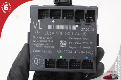12-19 Mercedes-Benz GL450 X166 SUV Left Front Door Control Module 1669007409 OEM