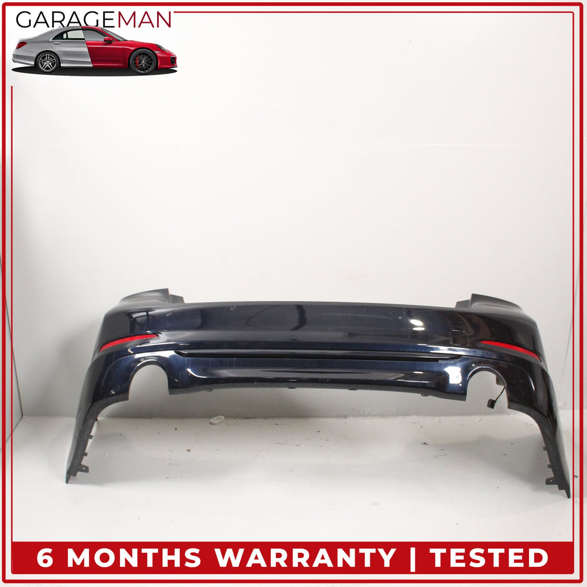 2017-2020 BMW 530e M550i 540i G30 Rear Bumper Cover Imperial Blue Metallic OEM