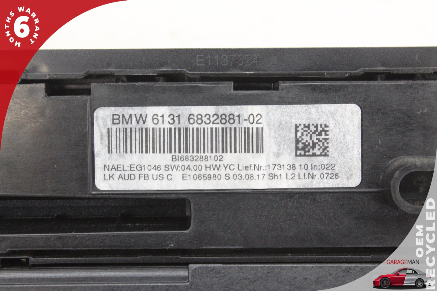 2012-2020 BMW 430i 435i 440i A/C AC Climate Temperature Radio Control Switch OEM