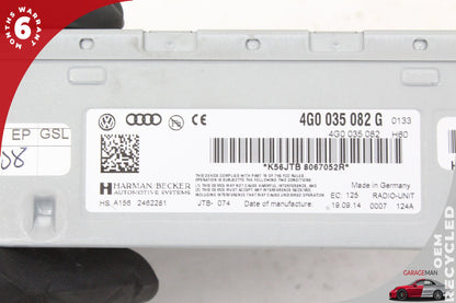 2012-2018 Audi A6 A7 MMI Radio Receiver Control Head Unit 4G0035082 OEM