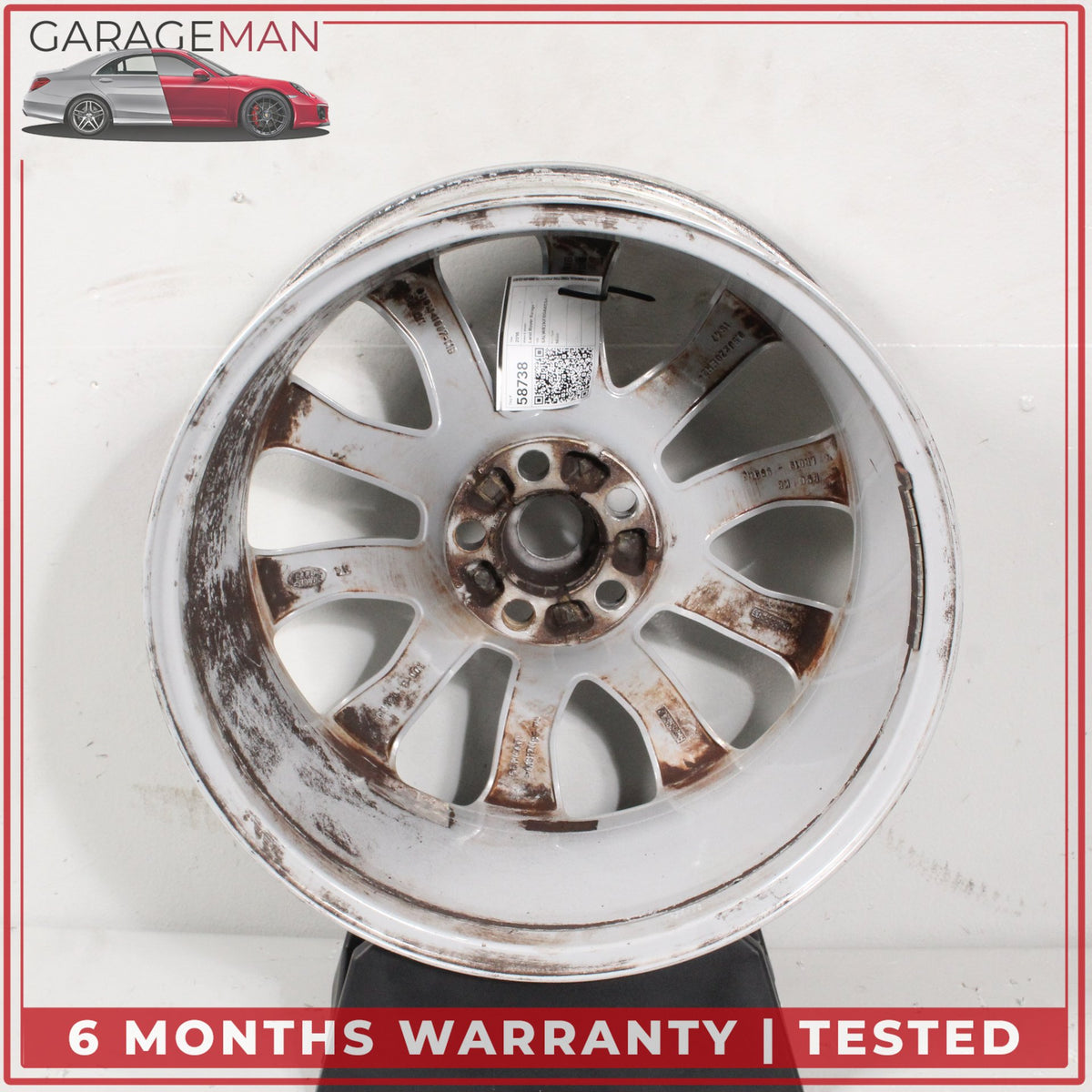 2014-2022 LR Range Rover Sport L494 8.5 x 20 20" Wheel Rim Silver DK621007DB OEM