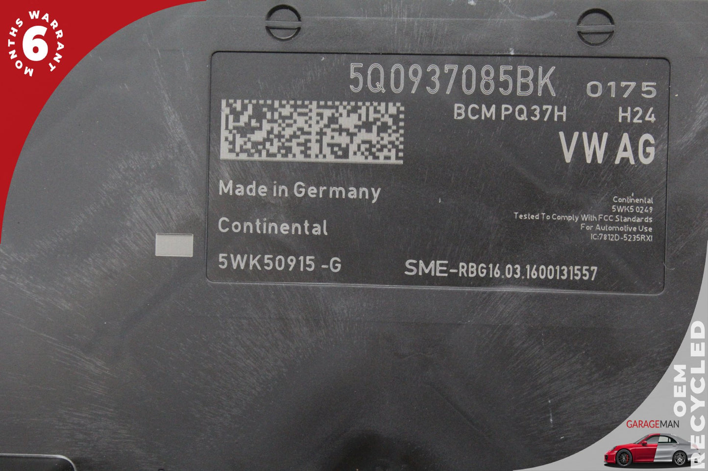 16-20 Audi A3 8V Onboard Power Supply Control Module 5Q0937085BK Genuine