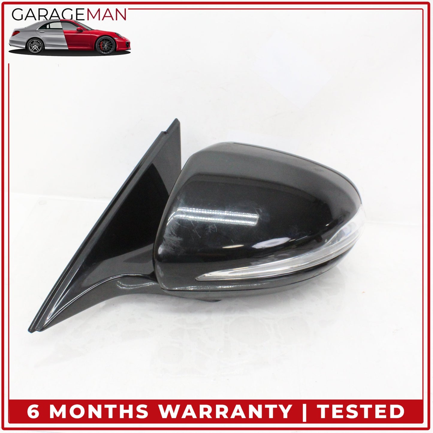 2014-2017 Mercedes W222 S550e Front Left Side Door Rear View Mirror Black OEM