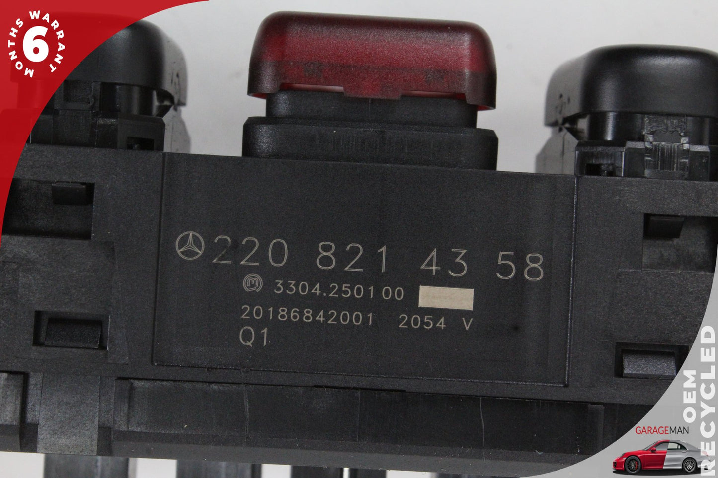 2000-2002 Mercedes W220 S500 Center ESP Hazard Light Door Lock Switch Control
