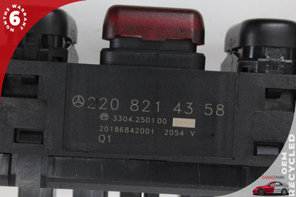 2000-2002 Mercedes W220 S500 Center ESP Hazard Light Door Lock Switch Control