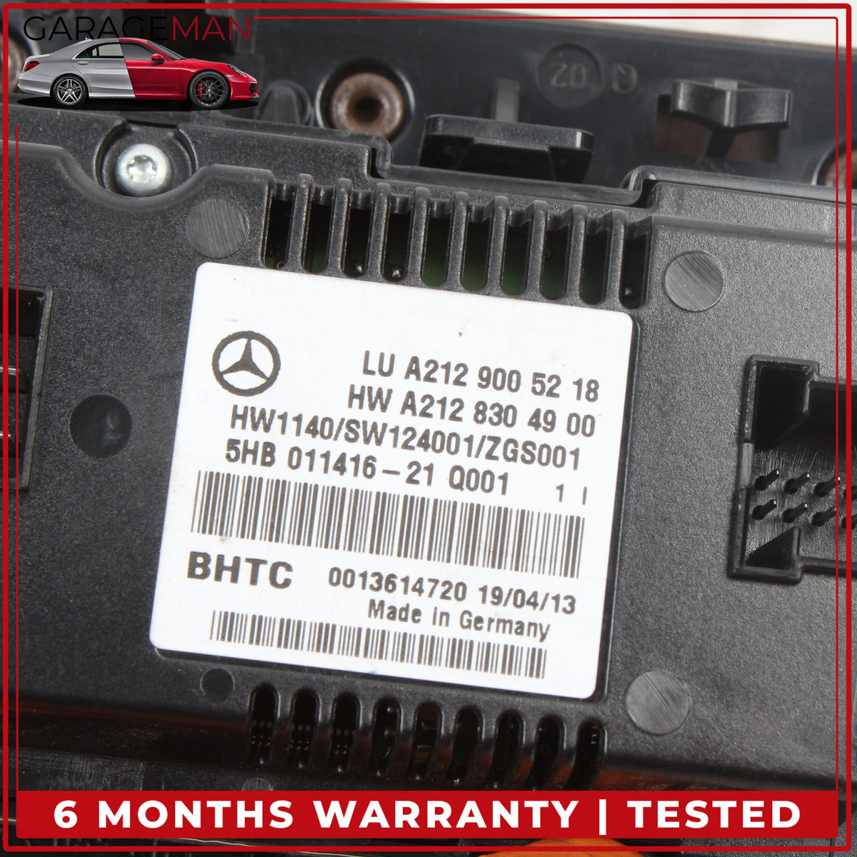 2014-2017 Mercedes W212 E350 Front A/C Heater Climate Control Switch Panel OEM