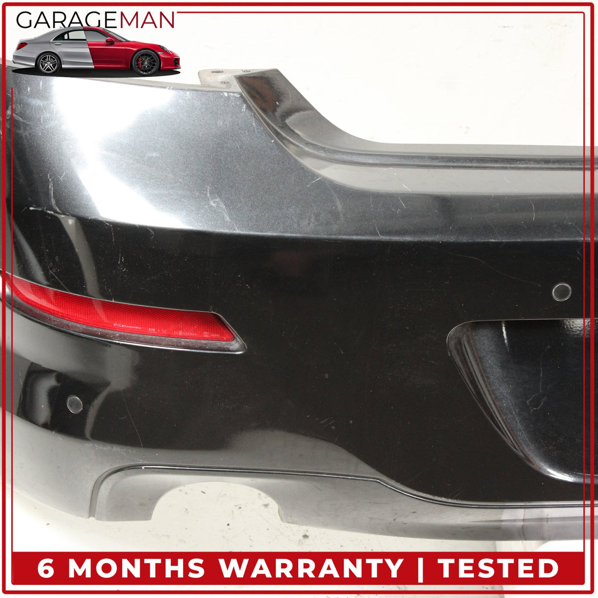 2012-2019 BMW 640i 650i F12 Rear Bumper Cover Panel Black Metallic OEM