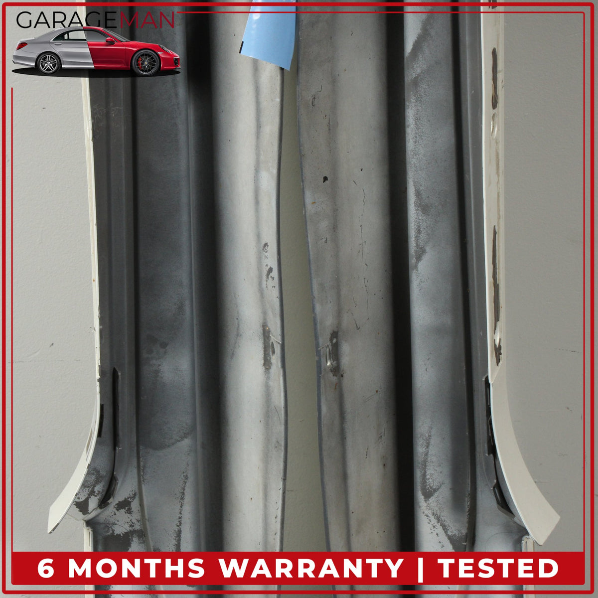 2008-2018 Maserati GranTurismo Left and Right Side Skirt Rocker Panel White OEM