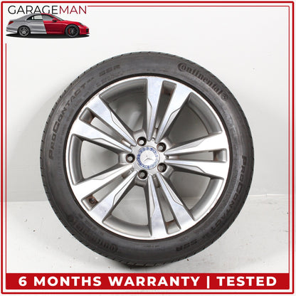 2014-2017 Mercedes W222 S550e S63 AMG Front Wheel Rim w/ Tire 8.5JX19H2 ET36 OEM