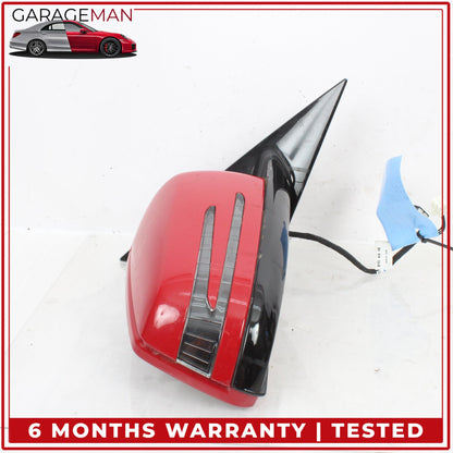 2010-2017 Mercedes C207 E400 Coupe Front Right Door Rear View Mirror Red OEM