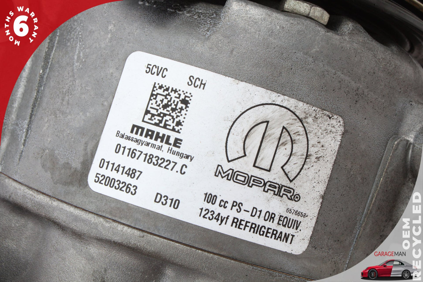 2014-2020 Fiat 500L AC A/C Air Conditioning Compressor Mopar 06575450 OEM