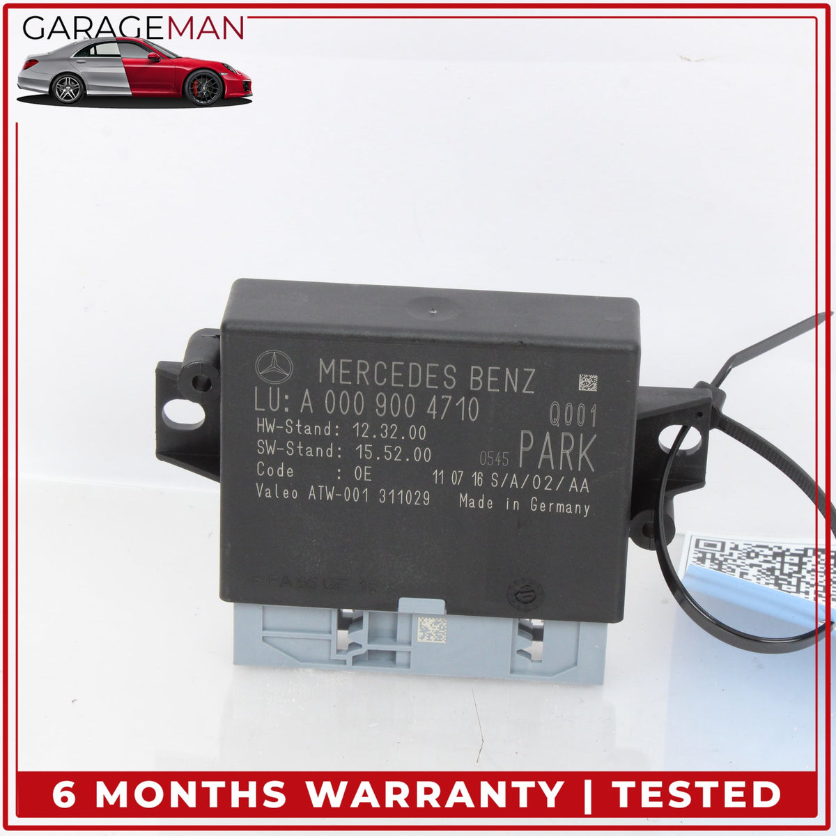 2015-2017 Mercedes W222 S550e Parking Assist Control Module Unit 0009004710 OEM
