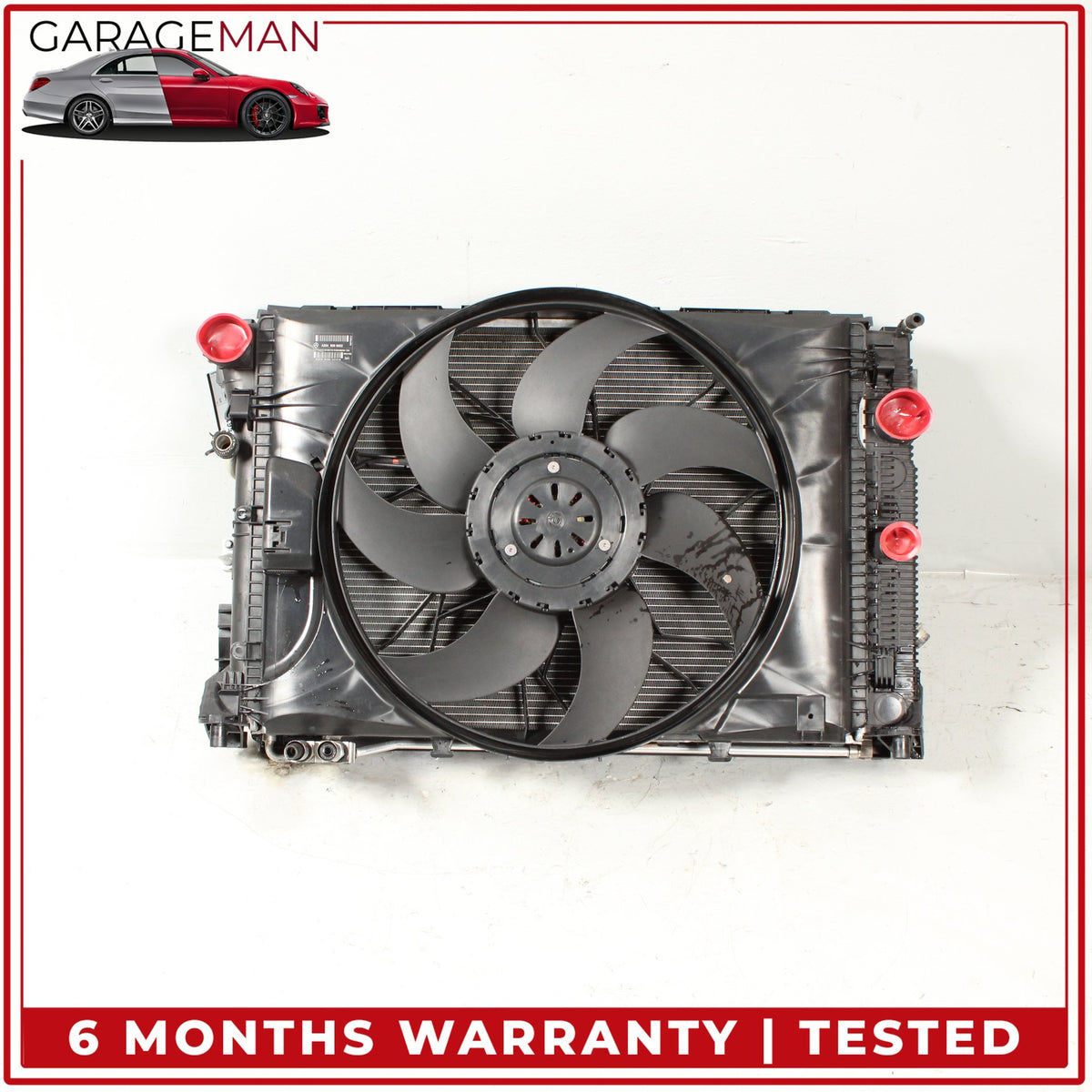 2008-2020 Mercedes W212 E400 Engine Radiator Cooling Fan Motor Assembly OEM