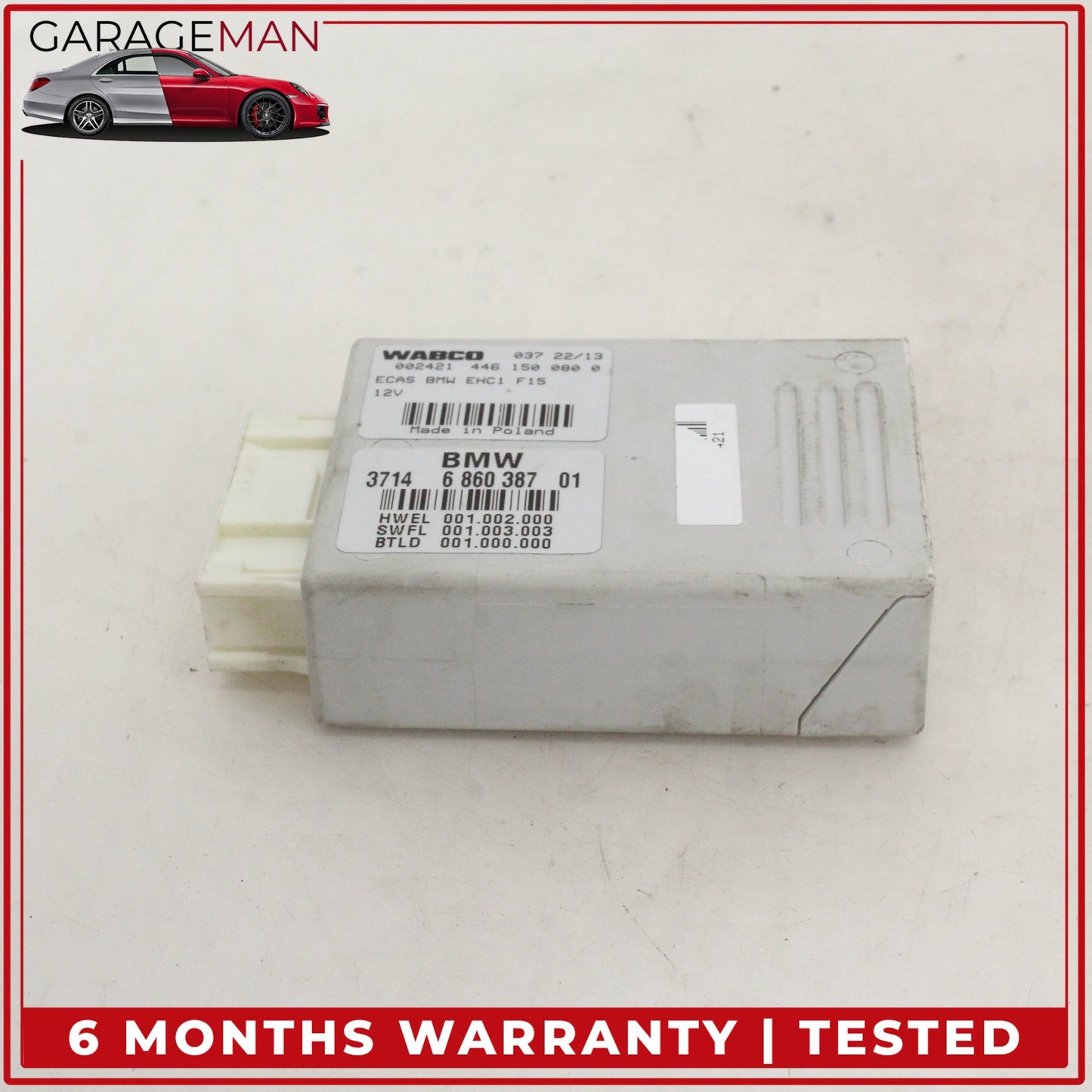 2014-2019 BMW X5 X6 F15 Air Suspension Control Module Unit 6860387 OEM