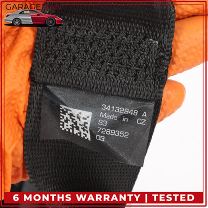 2012-2019 BMW 650i 640i F06 Rear Left or Right Side Seat Belt Black 34132948 OEM