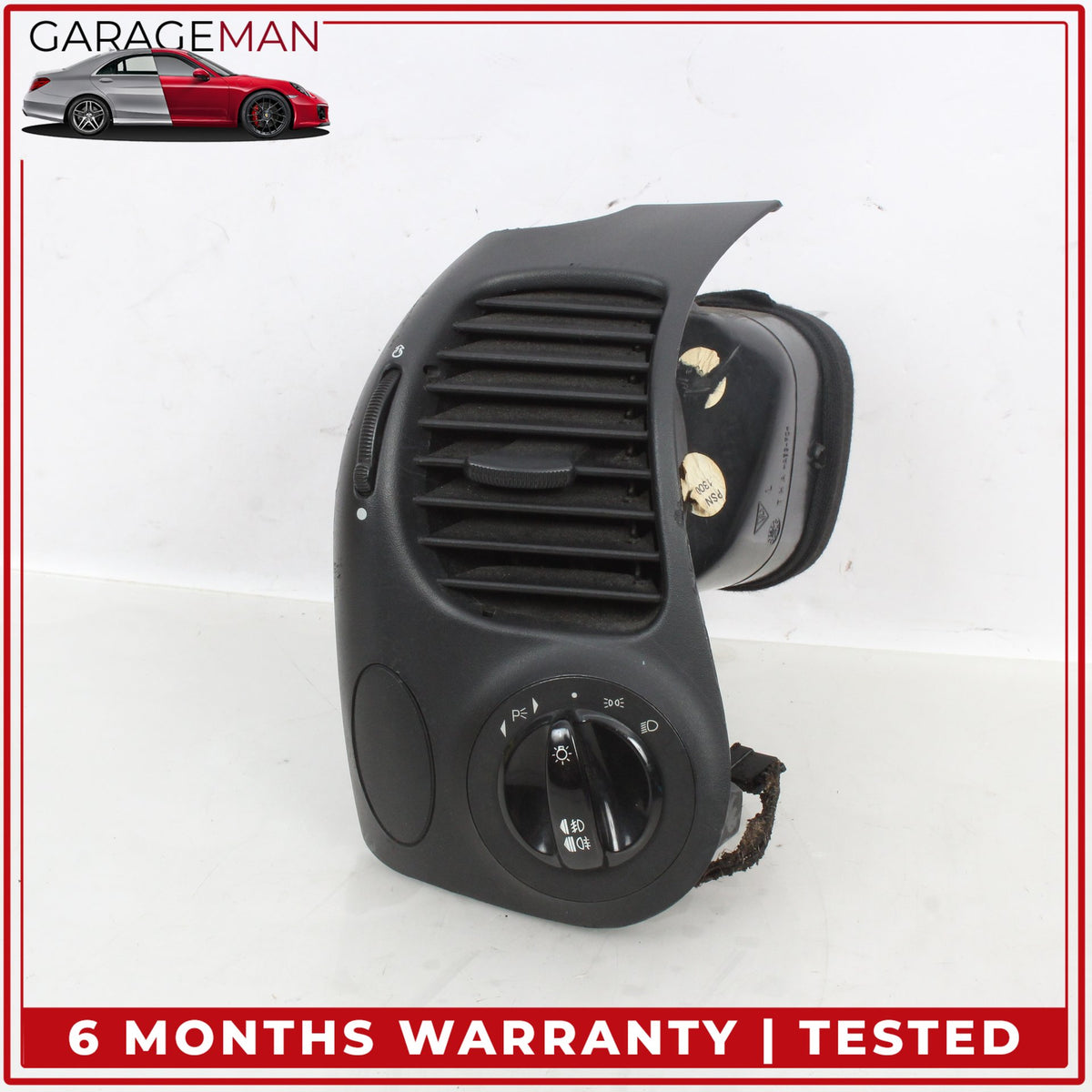 1997-2005 Porsche 911 Carrera Headlight Switch Control w/ AC A/C Air Vent OEM
