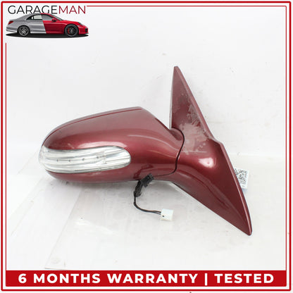 2004-2008 Mercedes R230 SL550 Front Right Door Rear View Mirror Thulite Red OEM