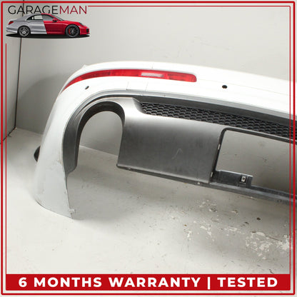 2010-2015 Audi Q7 Rear Bumper Cover Panel Glacier White Metallic OEM