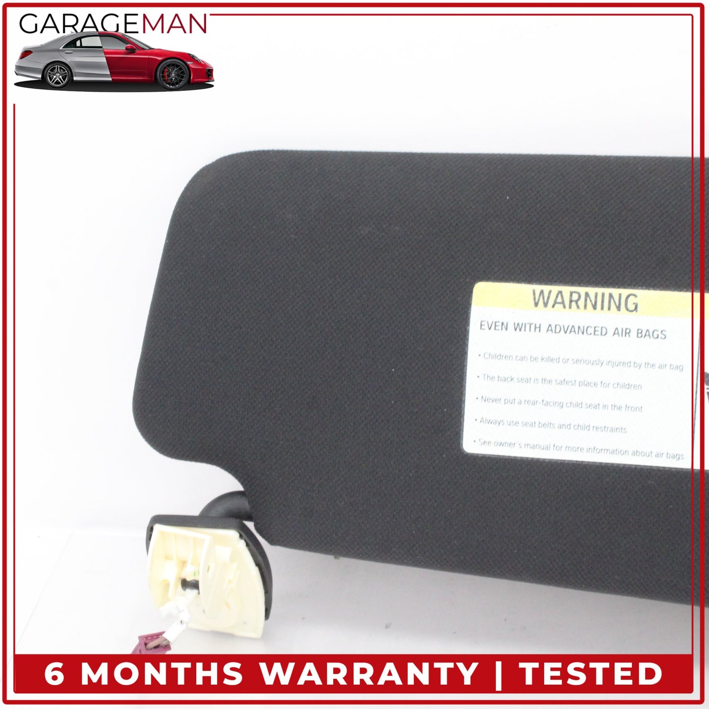 2011-2016 BMW 550i 528i 535i Front Left Driver Side Sun Visor Sunvisor Black OEM