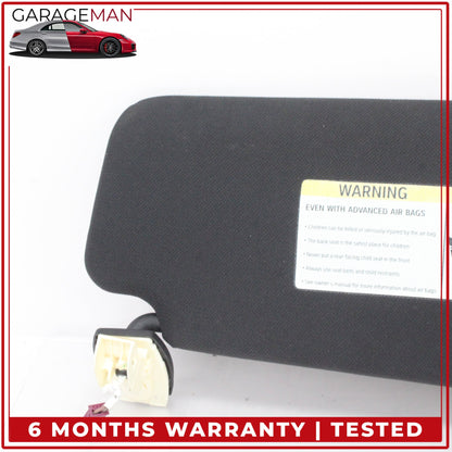 2011-2016 BMW 550i 528i 535i Front Left Driver Side Sun Visor Sunvisor Black OEM