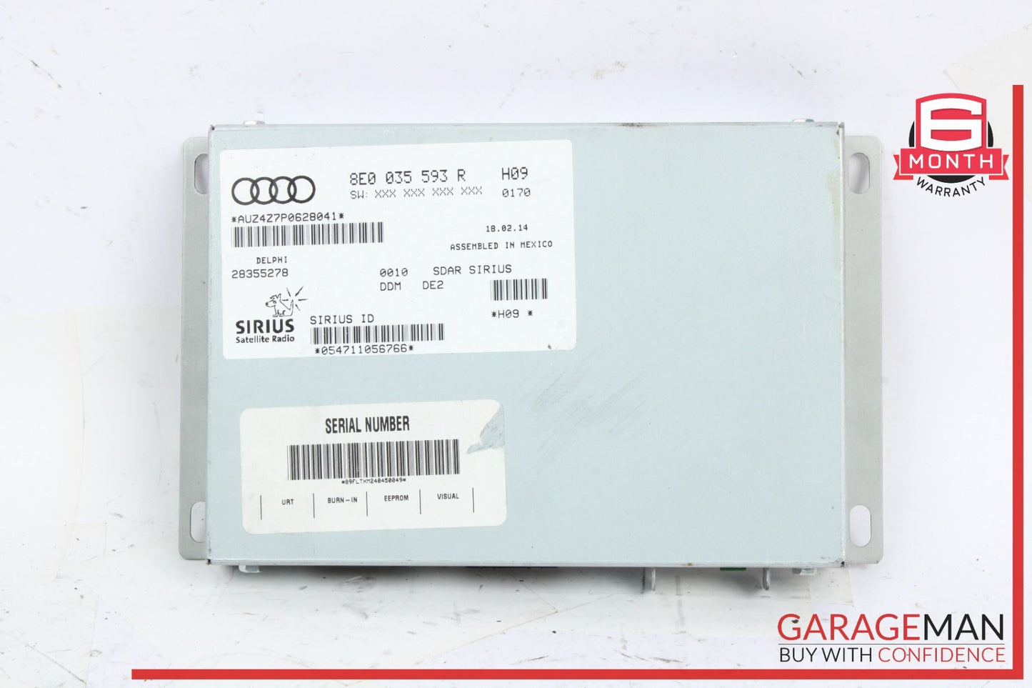 2008-2015 Audi TT 8J Sirius Satellite Radio Receiver 8E0035593 OEM