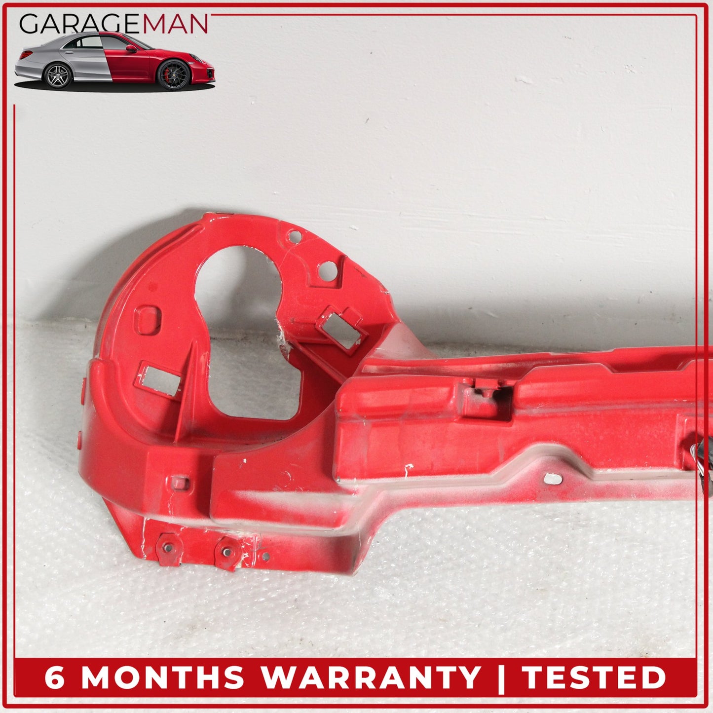 2002-2005 Ford Thunderbird Front Header Headlight Panel Bracket Red OEM