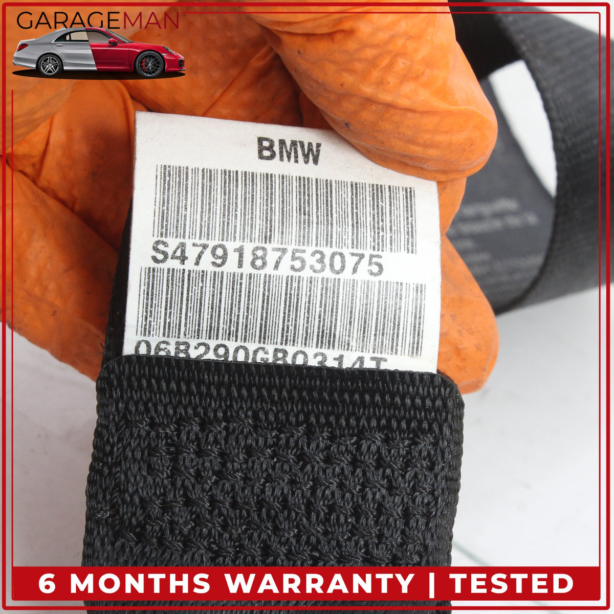 2004-2010 BMW 650i E64 Convertible Rear Upper Seat Belt Retractor 7918753 OEM