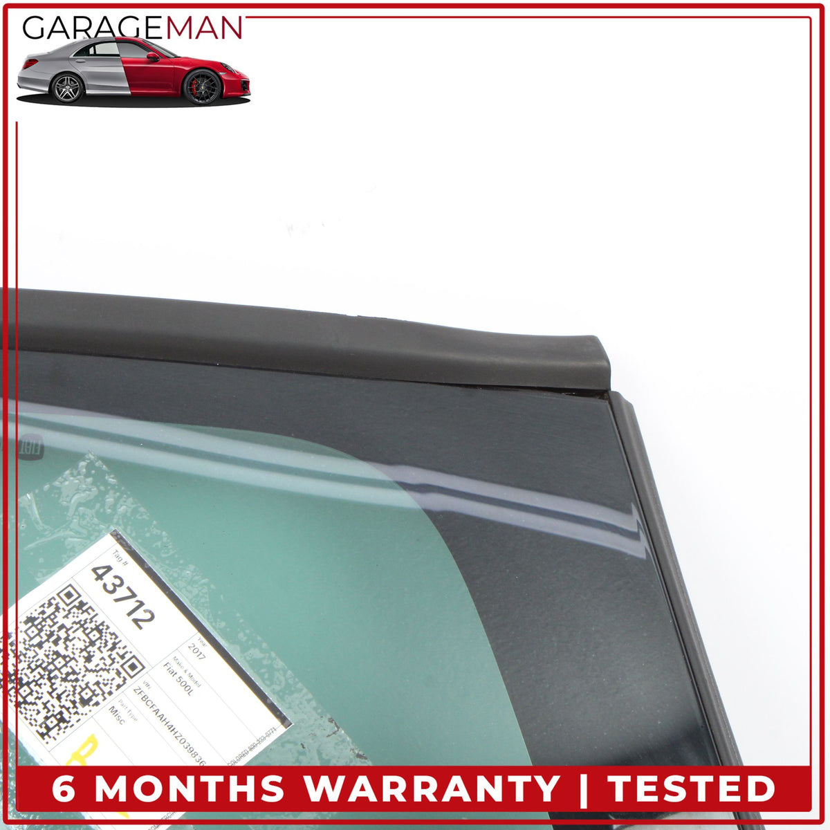 2014-2020 Fiat 500L Hatchback Rear Left Quarter Window Glass 68201886AA