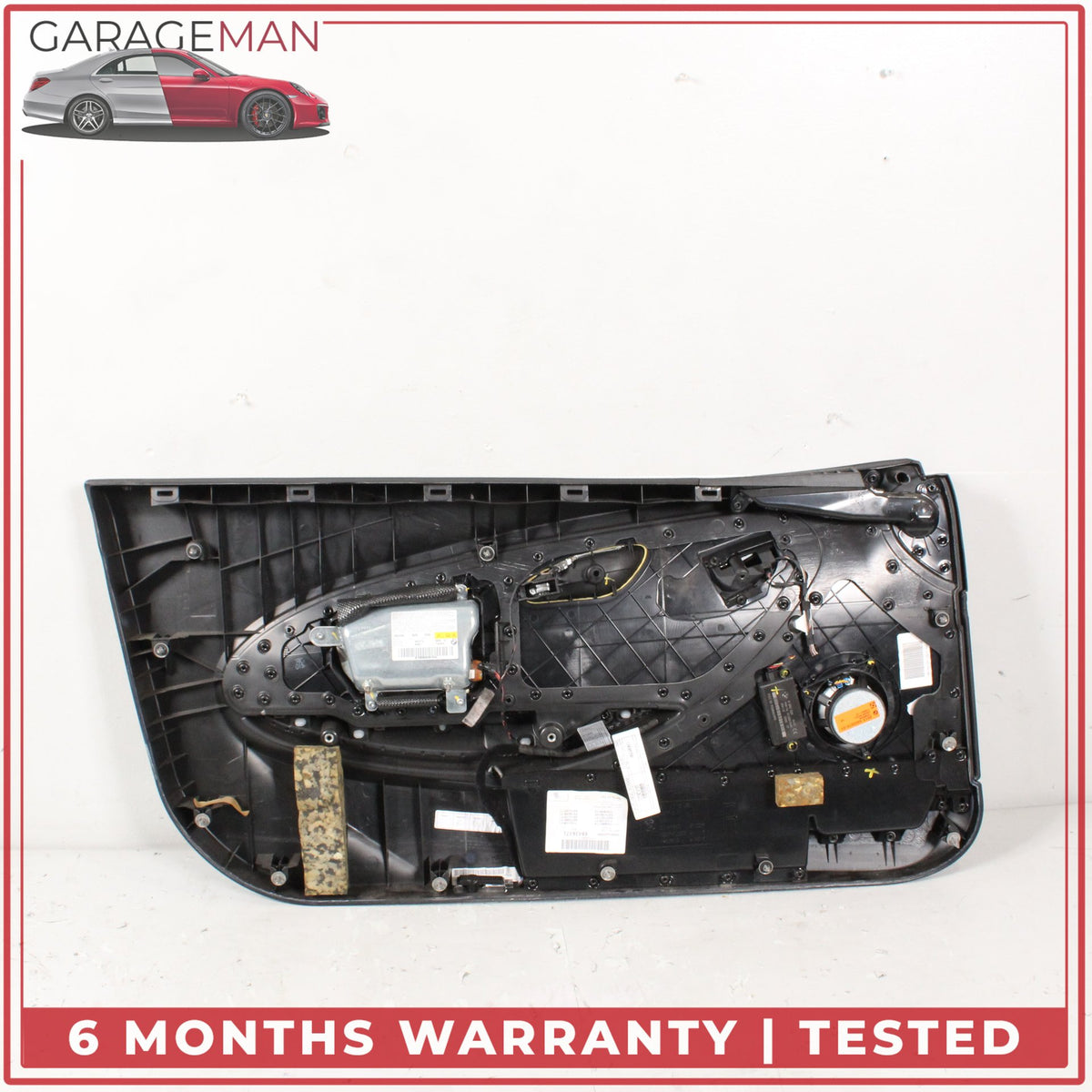 2004-2010 BMW 650i E64 Front Right Door Interior Panel Assembly Black OEM