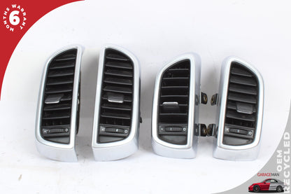 2011-2018 Porsche Cayenne 958 Front Dash Center Left &amp; Right AC Air Vent Set OEM