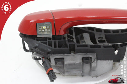 2012-2018 BMW 320i F30 Rear Right Side Exterior Door Handle Red 7332268 OEM