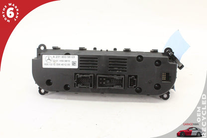 13-20 Mercedes-Benz SL500 R231 Convertible A/C Heater Climate Control Switch 2319005603