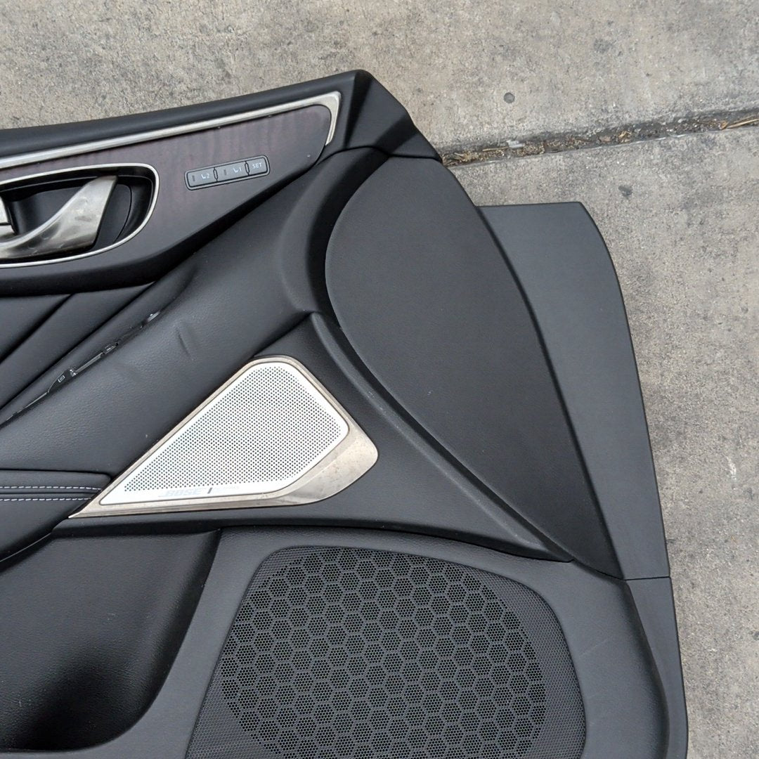 2016-2018 Infiniti Q50 V37 Front and Rear Left and Right Door Trim Panel Set OEM