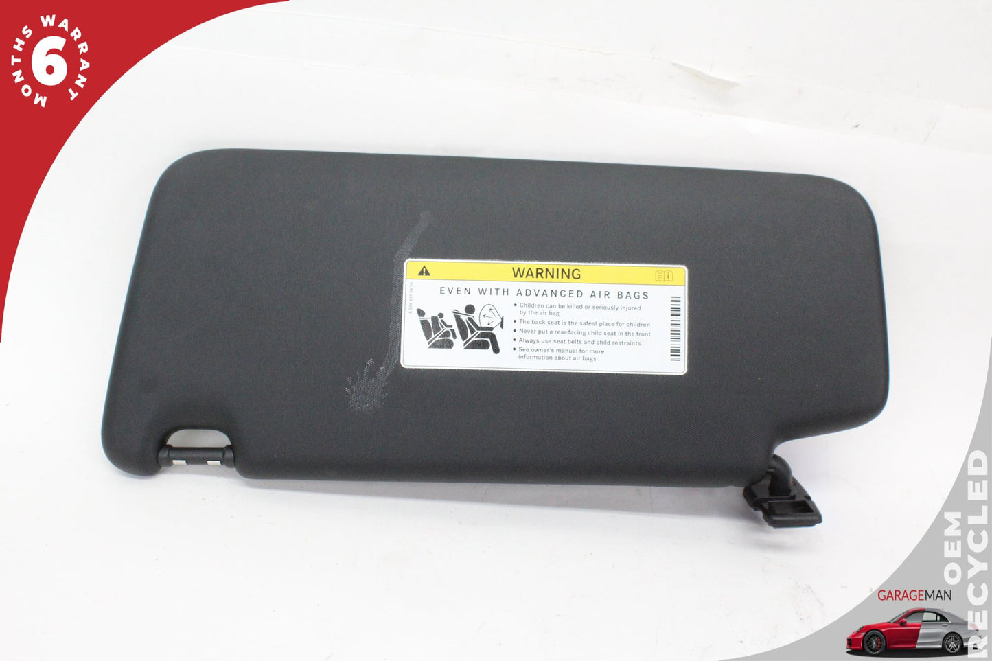 2015-2021 Mercedes W205 C300 Front Right Passenger Side Sun Visor Black OEM