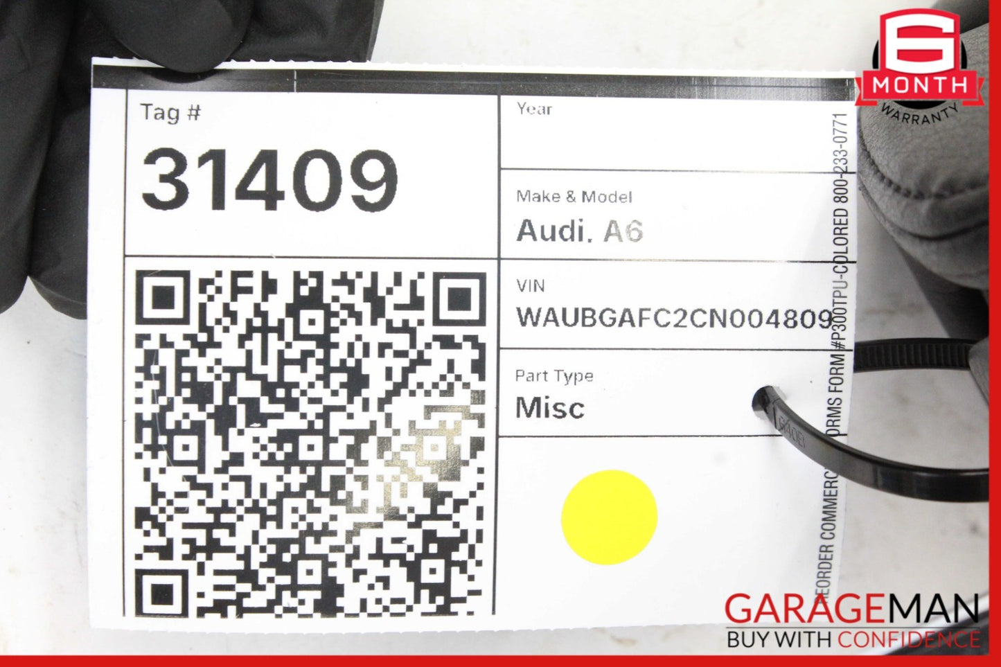 2012-2018 Audi A6 C7 Sedan Front Headrest 4G8881901AG