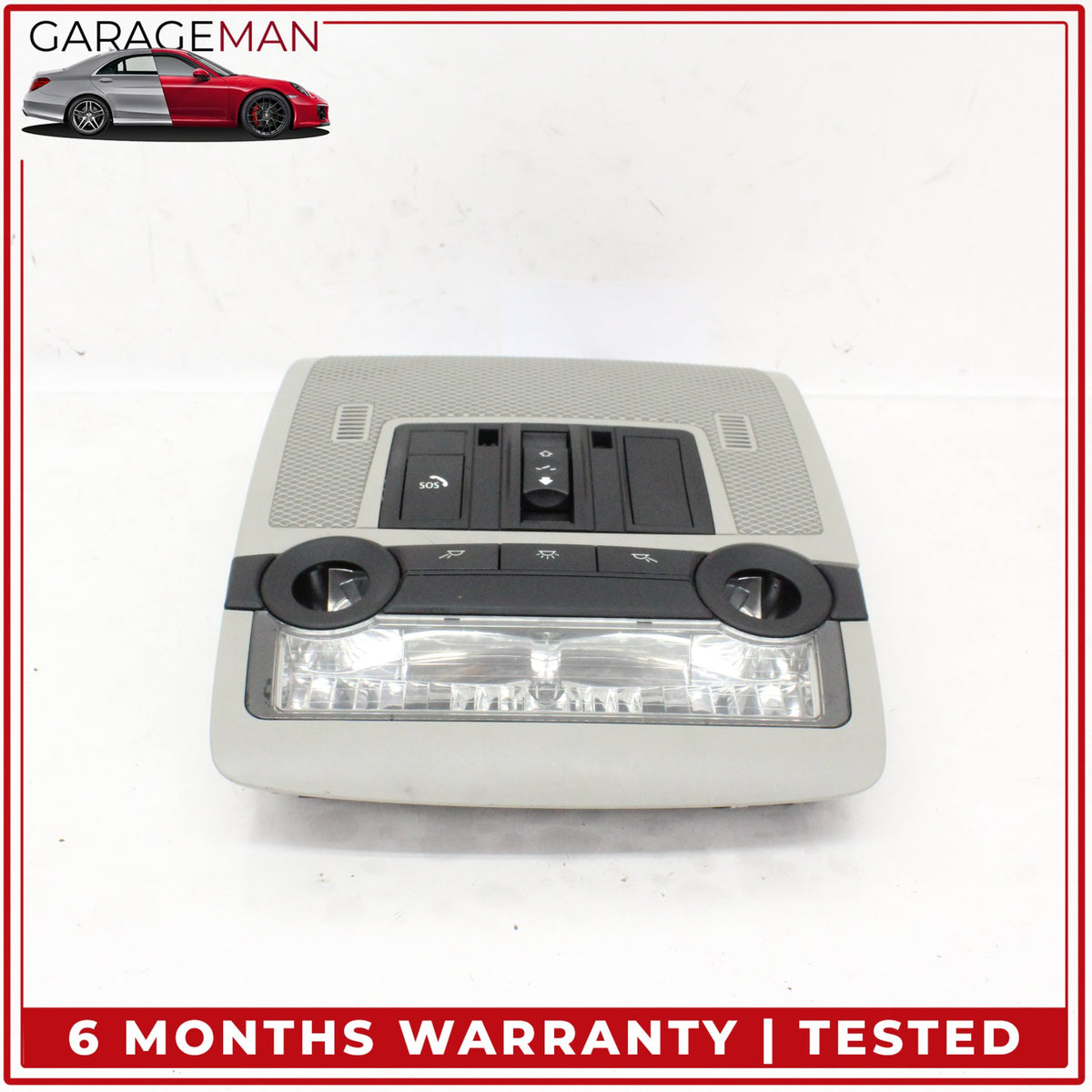 2007-2013 BMW X5 E70 Front Upper Overhead Dome Light Lamp Sunroof Switch OEM