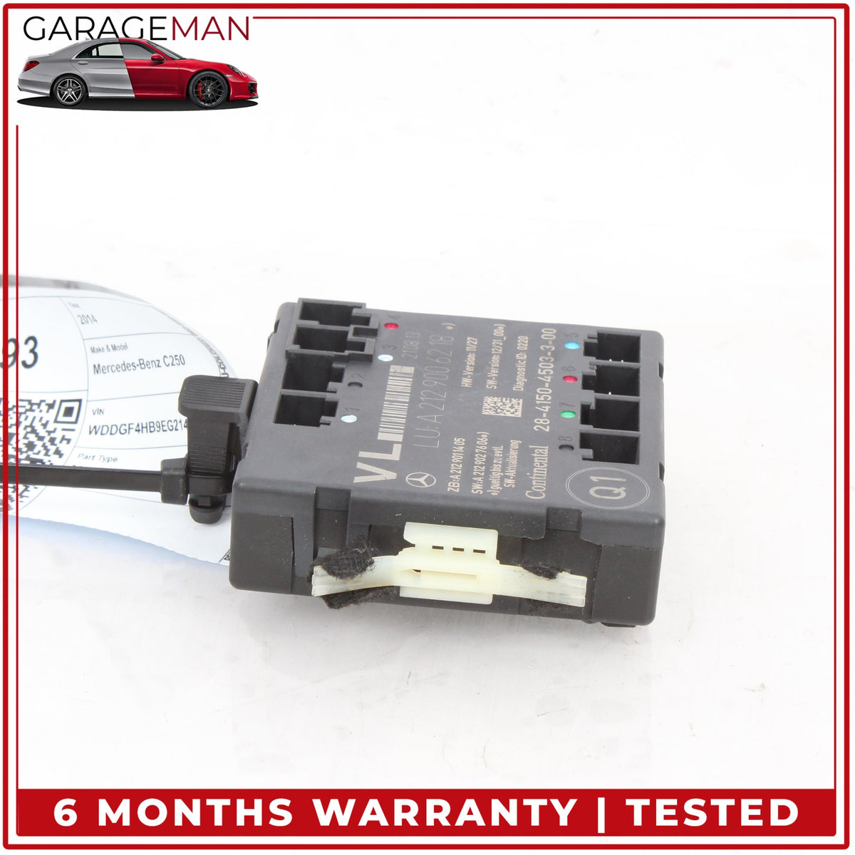 2008-2018 Mercedes W204 C250 Front Left Side Door Control Module 2129006218 OEM