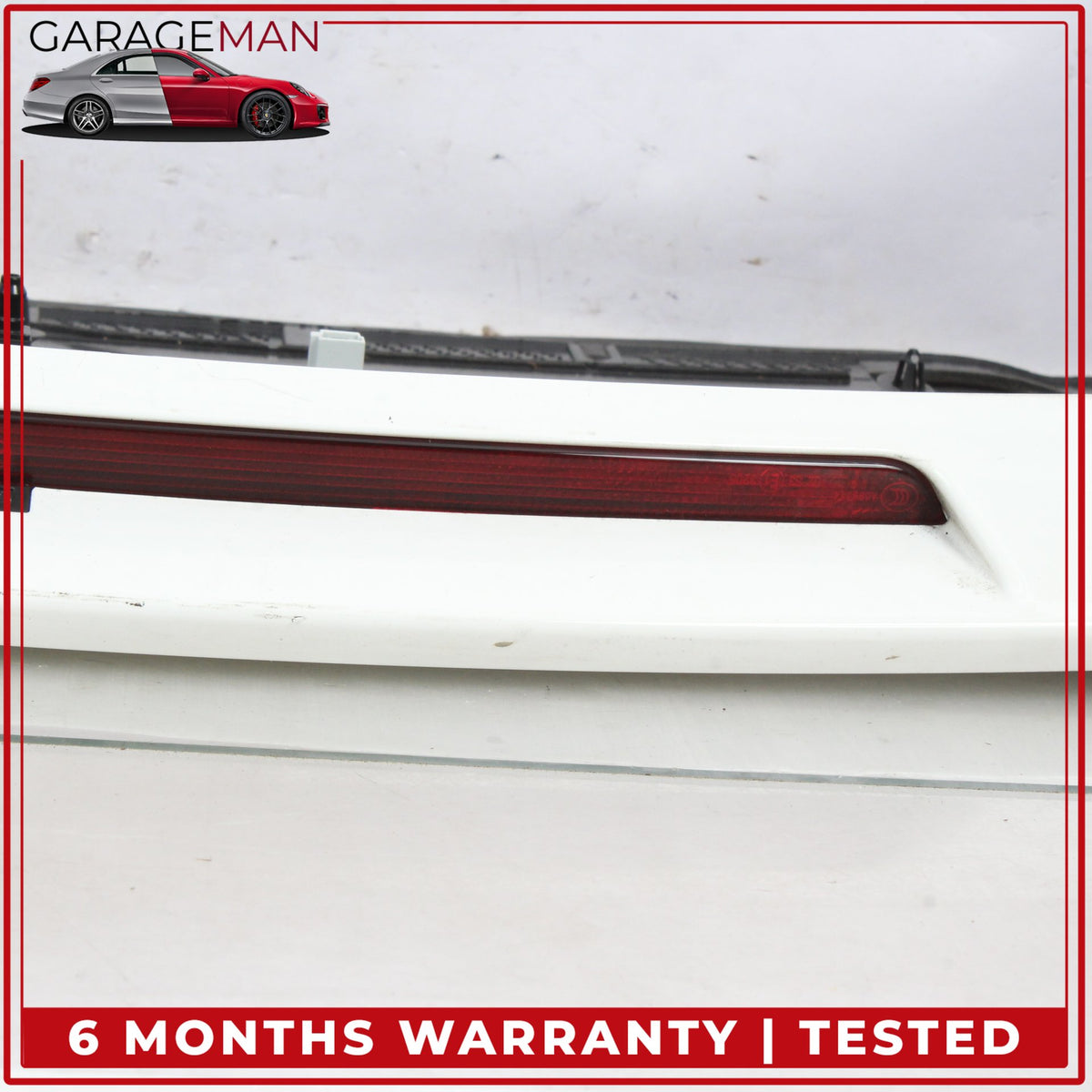2015-2020 Mercedes X156 GLA250 Rear Spoiler Wing w/ 3rd Brake Light White OEM