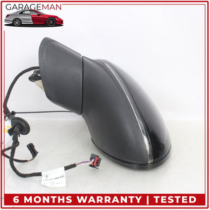 2015-2018 Porsche Cayenne 958 Front Left Door Rear View Mirror w/ Blind Spot OEM