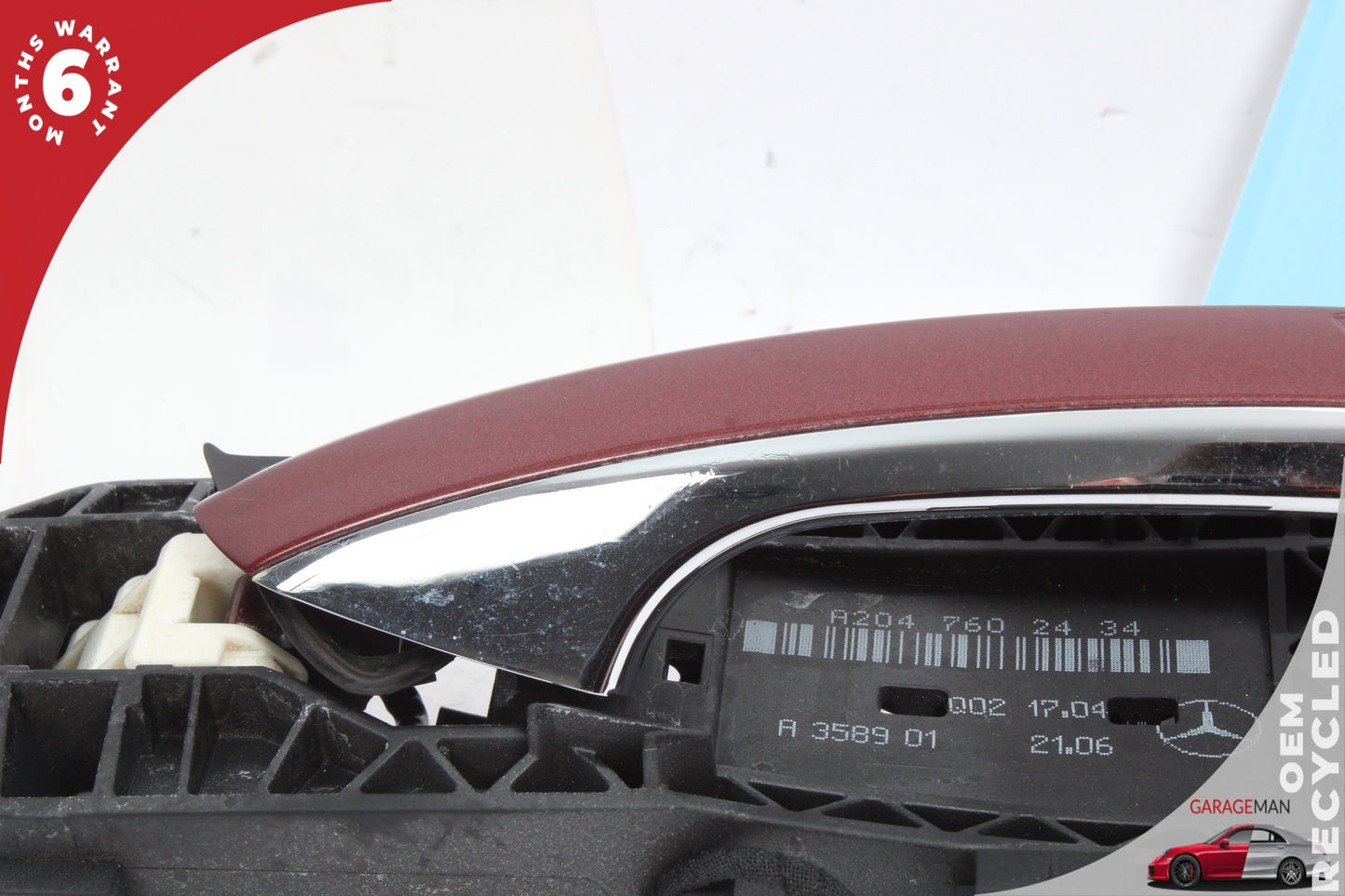 2012-2018 Mercedes W218 CLS550 Right Passenger Side Exterior Door Handle Red OEM