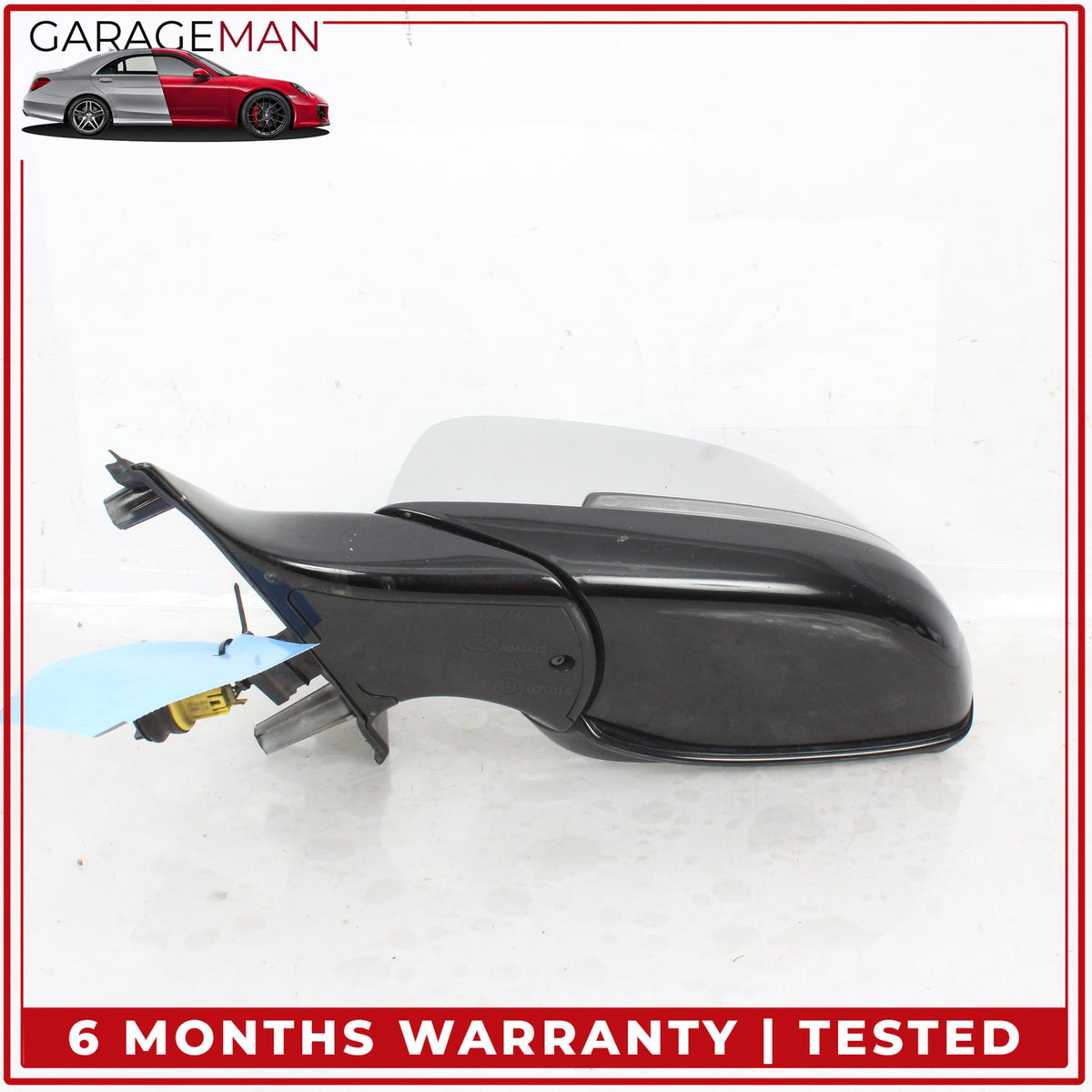 2013-2015 BMW 740i F01 Front Left Side Door Rear View Mirror Silver Mettalic OEM