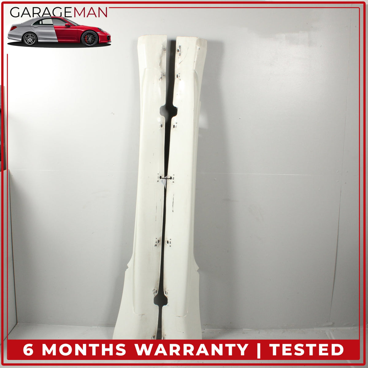 2008-2018 Maserati GranTurismo Left and Right Side Skirt Rocker Panel White OEM