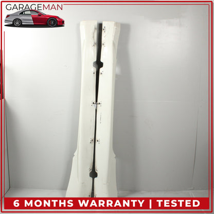 2008-2018 Maserati GranTurismo Left and Right Side Skirt Rocker Panel White OEM