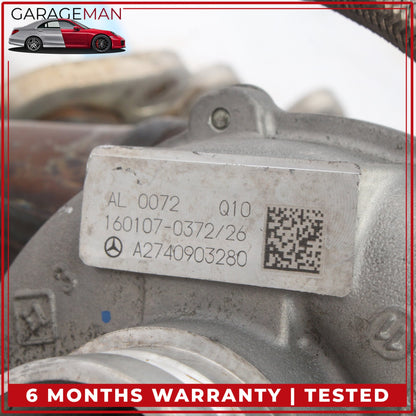 2015-2020 Mercedes W205 C300 E300 M274 Engine Turbocharger 2740903280 OEM