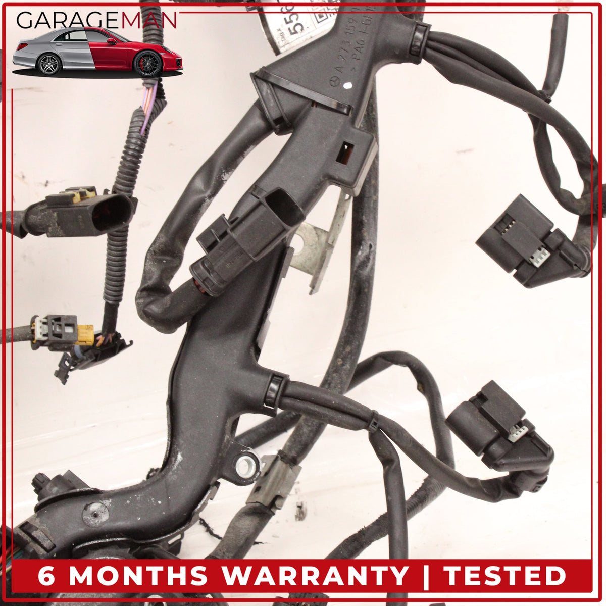 2007-2011 Mercedes W221 S550 CL550 M273 5.5L Engine Motor Cable Wire Harness OEM