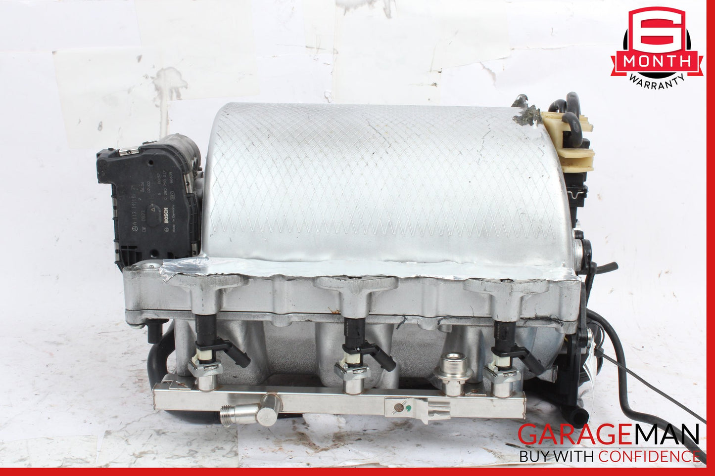 2005-2013 Mercedes W164 ML350 Intake Manifold w/ Fuel Rail & Throttle Body OEM